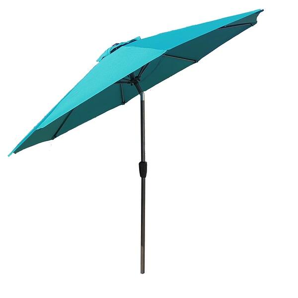 Shop 9 Foot Crank Wall Hugger Patio Umbrella Without Base Overstock 32221705