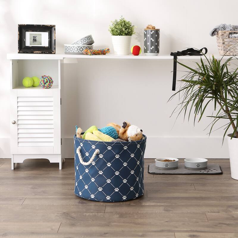 Bone Dry Polyester Pet Bin Trellis Paw