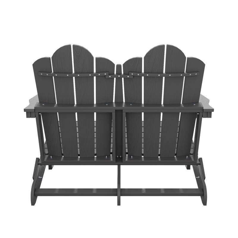 Outdoor HDPE Foldable Patio Loveseat