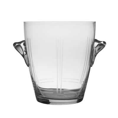 Mikasa Berlin Glass Ice Bucket, 5-Quart, Clear