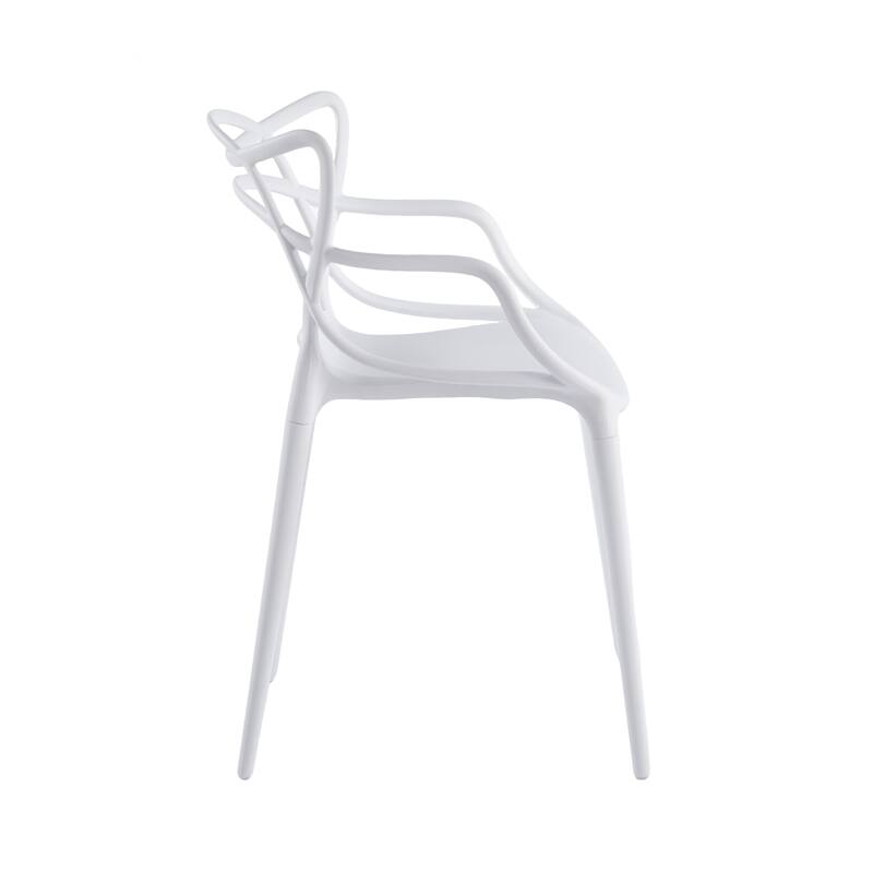 Set of 4 Plastic Dining Chairs