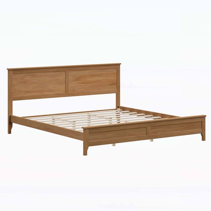 Charming Wood Platform Bed for Dreamy Nights and Relaxation