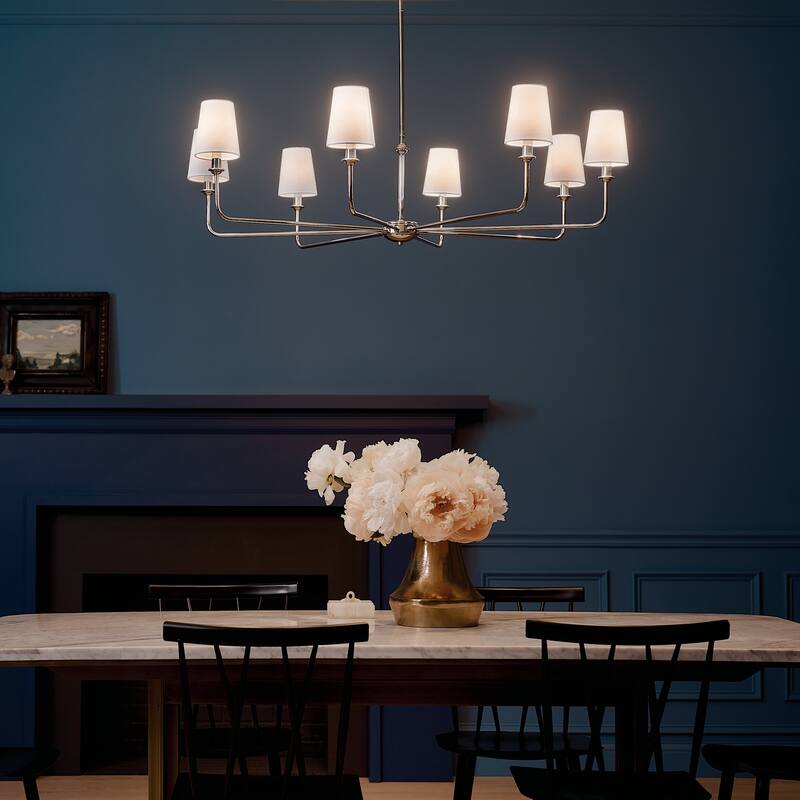 Kichler Lighting Pallas 8-Light Polished Nickel Chandelier - 42.75 in