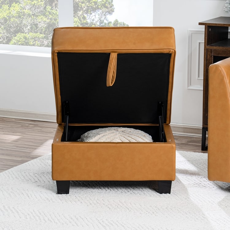 Modern DIY Convertible Modular Sectional Ultimate Sofa Collection - Optional Ottoman Middle and Armrest Modules
