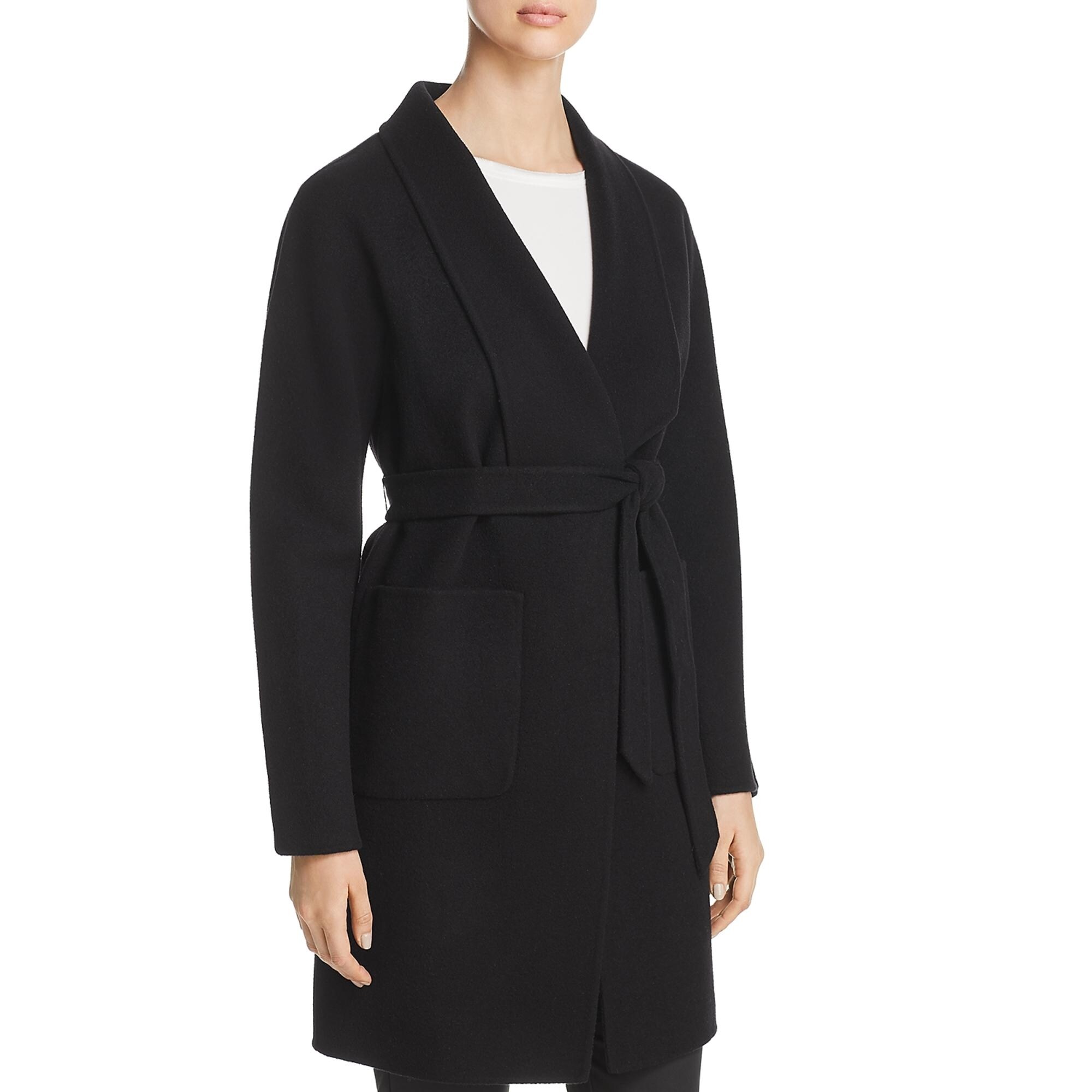 elie tahari wrap coat