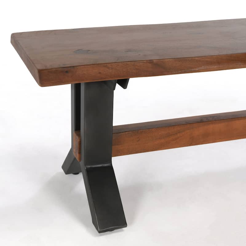 Classic Home Bellamy Acacia Wood Dining Bench