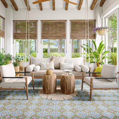 Merola Tile Harmonia Grove Green 13" x 13" Ceramic Floor and Wall Tile