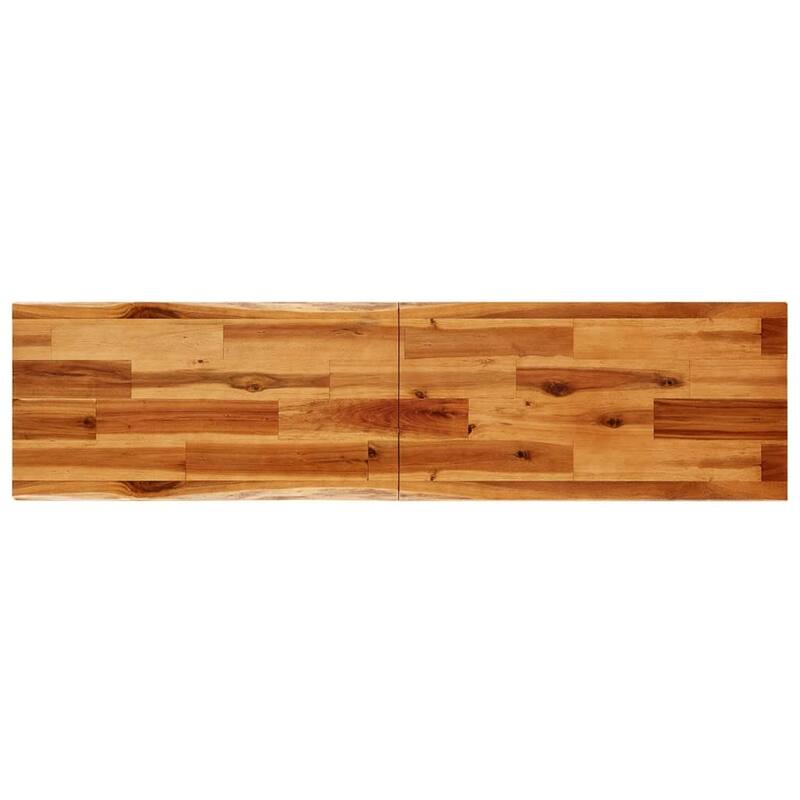 vidaXL Console Table with Live Edge Accent End Side Table Solid Wood Acacia
