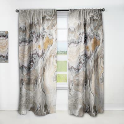 Designart 'Onyx detail Composition' Mid-CenturyCurtain Single Panel