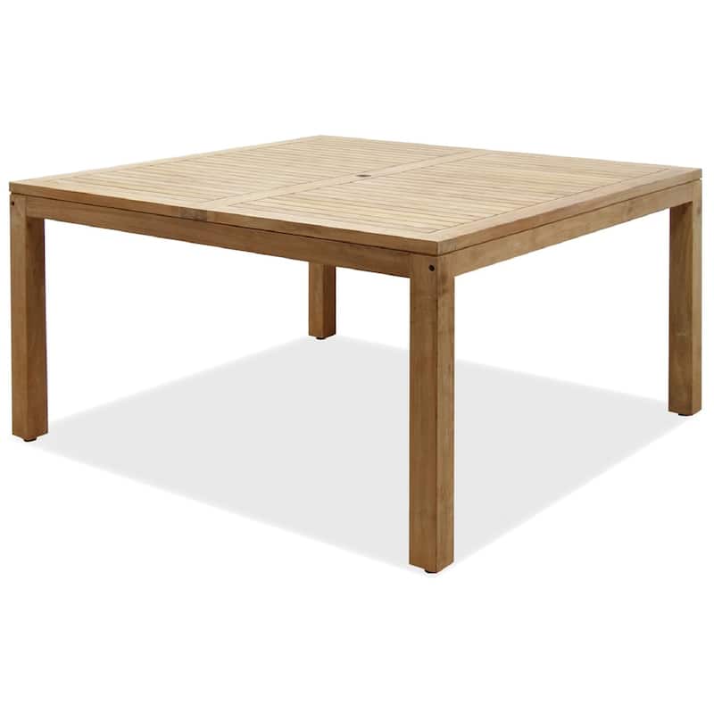 Versailles 9-Piece Outdoor Dining Set Teak Square Table Patio Furniture