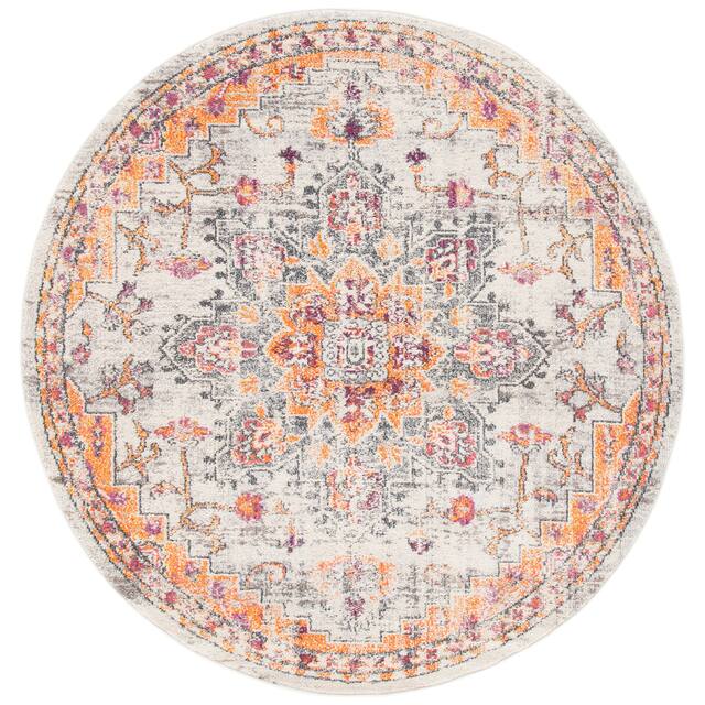 SAFAVIEH Madison Diederike Boho Medallion Distressed Rug