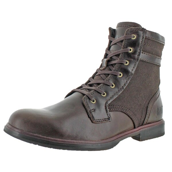 caterpillar leather lace up boots