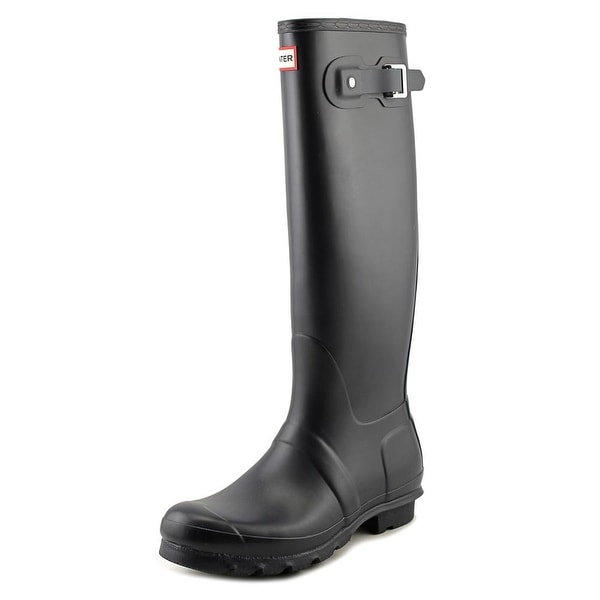 Hunter Original Tall Women Round Toe Synthetic Blue Rain Boot