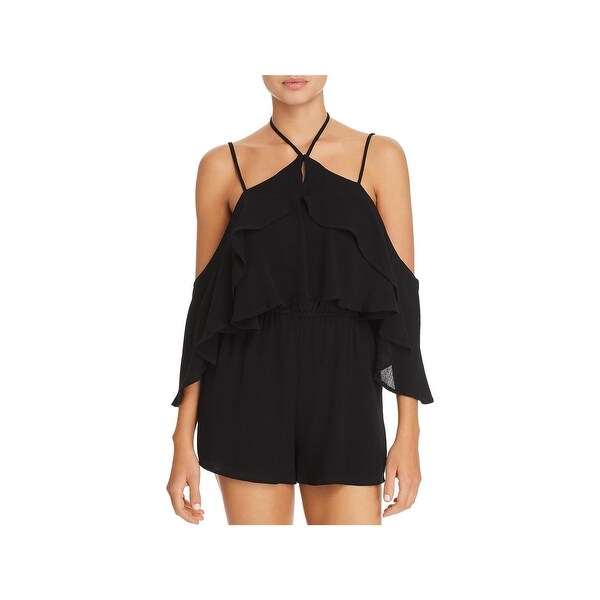 ruffle swim romper