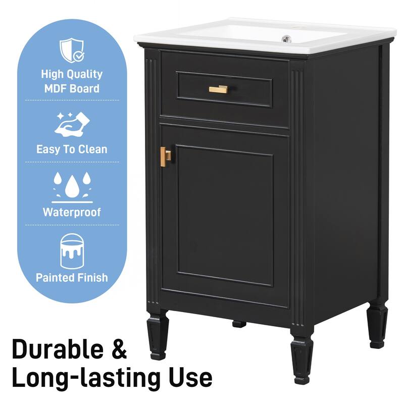 Modern Bathroom Vanity with Functional Storage and Stylish Design
