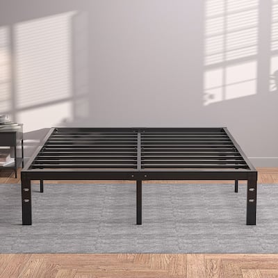VECELO Kids Bed Frames Queen Size Metal Bed Frames Mattress Foundation(Twin/Full/Queen/King 4 Options)