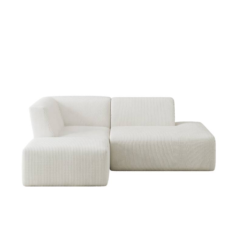 Oversized Corduroy Modular Sectional Fabric Sofa