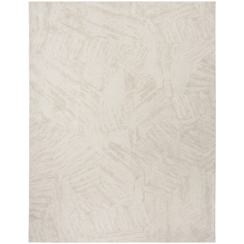 Nourison Desire Ivory Modern Indoor Rug - 7' 10" x 9' 10" - Ivory