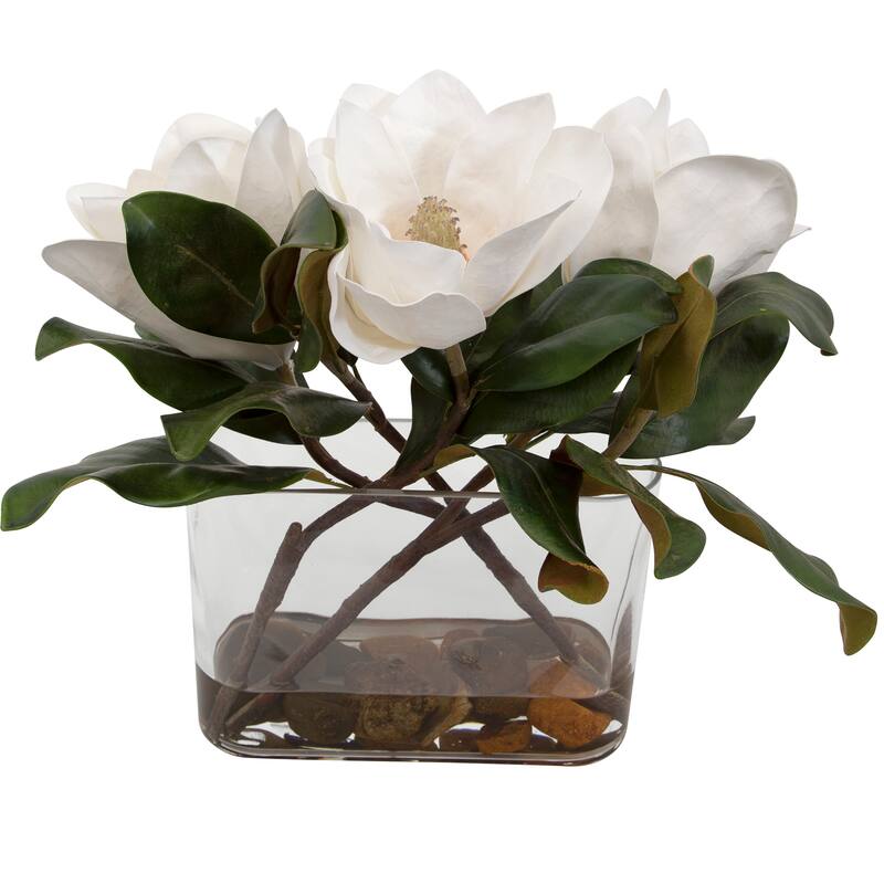 Uttermost Middleton Magnolia Flower Centerpiece - 15.75" H