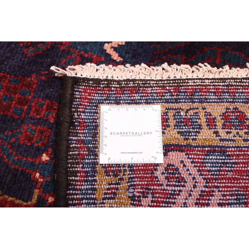 ECARPETGALLERY Hand-knotted Andelz Dark Navy Wool Rug - 4'1 x 10'2