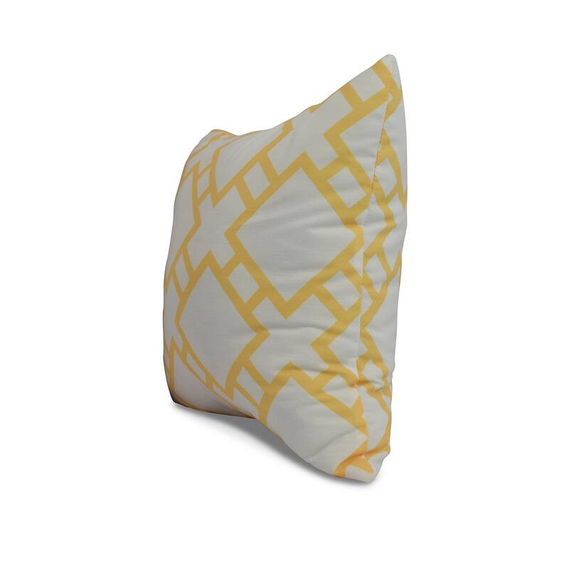 16 x 16 Inch Square in St. Louis Geometric Print Outdoor Pillow