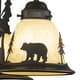 preview thumbnail 5 of 5, Bozeman 3L LED Bronze Rustic Bear Mini Chandelier or Fan Light Kit - 15.5-in W x 10.5-in H x 15.5-in D