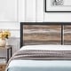 preview thumbnail 12 of 21, VECELO Platform Twin Size Kids Bed Frame with Wood Headboard,Twin Size Bed Set of 2, 3 Colors