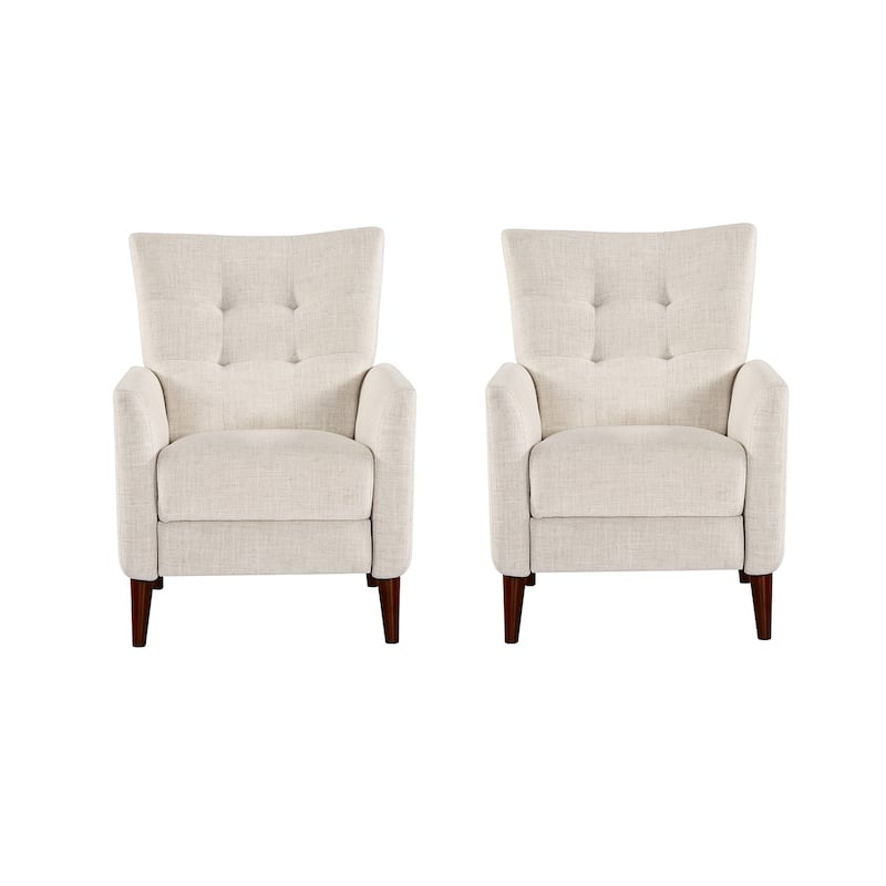 Aurora Comfy Recliner with Tufted Back Set of 2