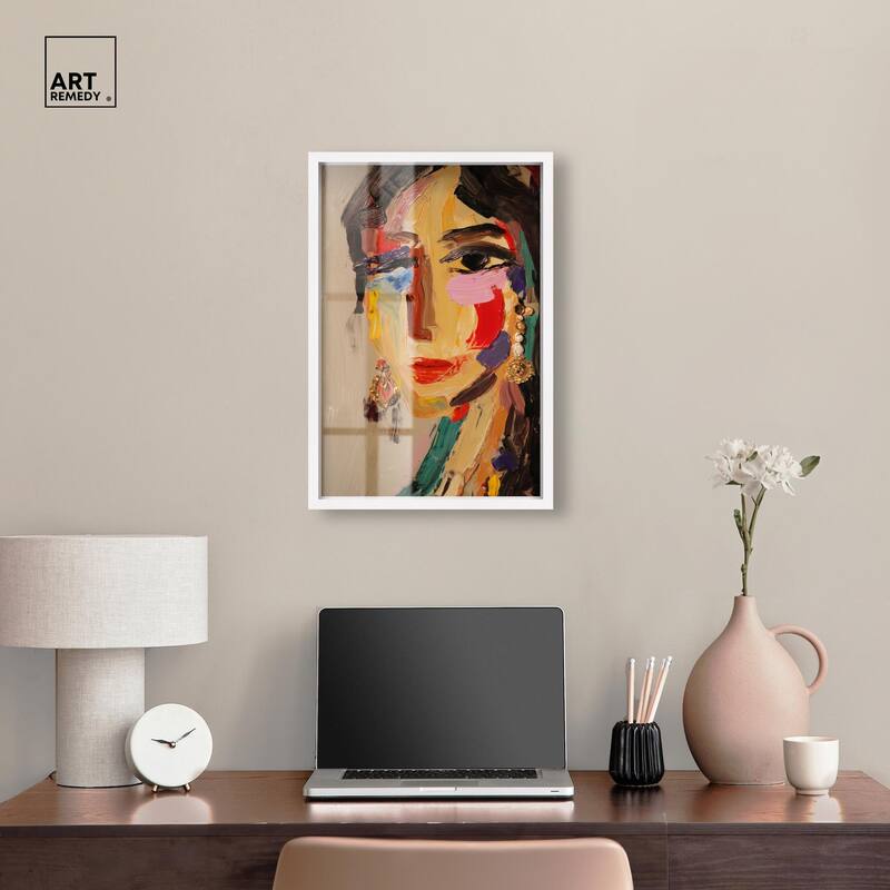 Colorful Expression II Shadowbox by Art Remedy