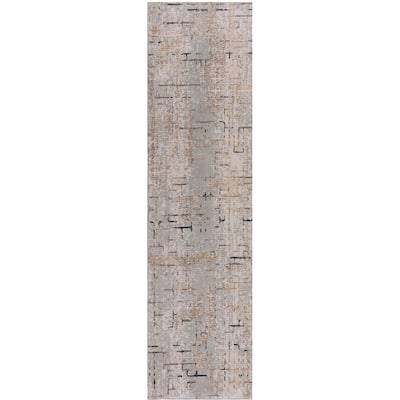 Abstract Area Rug - 2'3" x 12' Runner