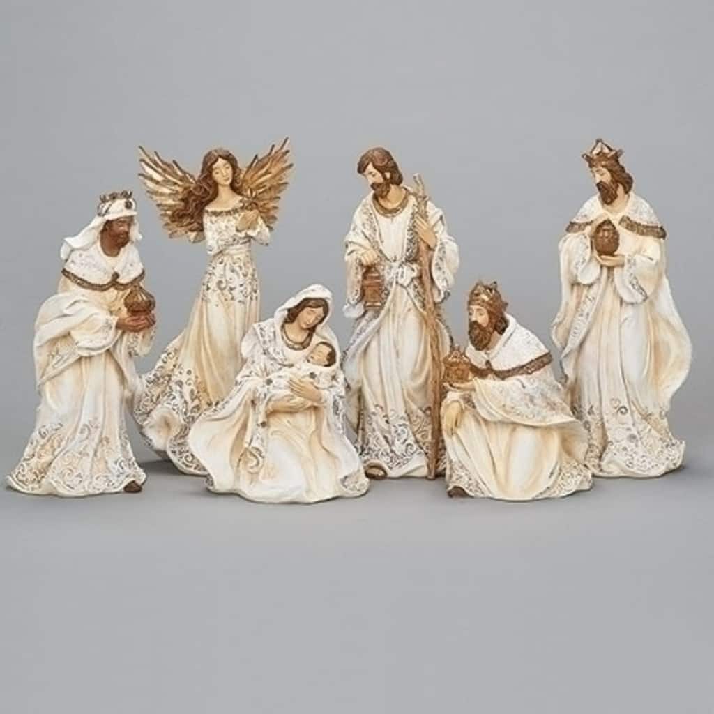 Set of 6 Holy Family Christmas Nativity Figurines 11.75"