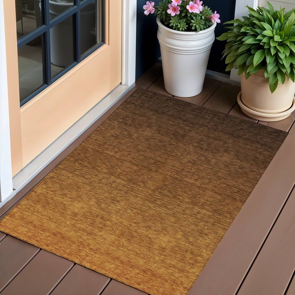 HomeRoots Ombre Transitional Rectangle Outdoor Rug