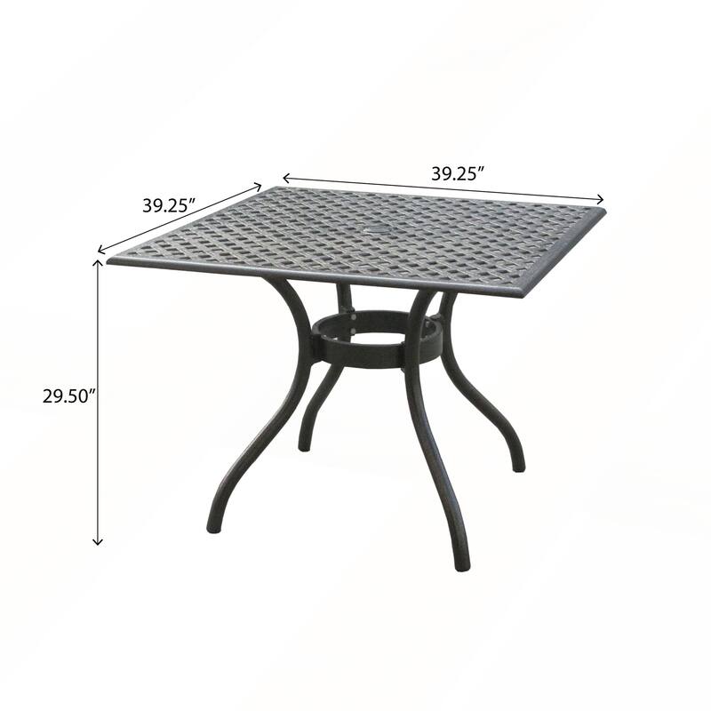 Elegant Cast Aluminum Dining Chairs Weather Resistant Design