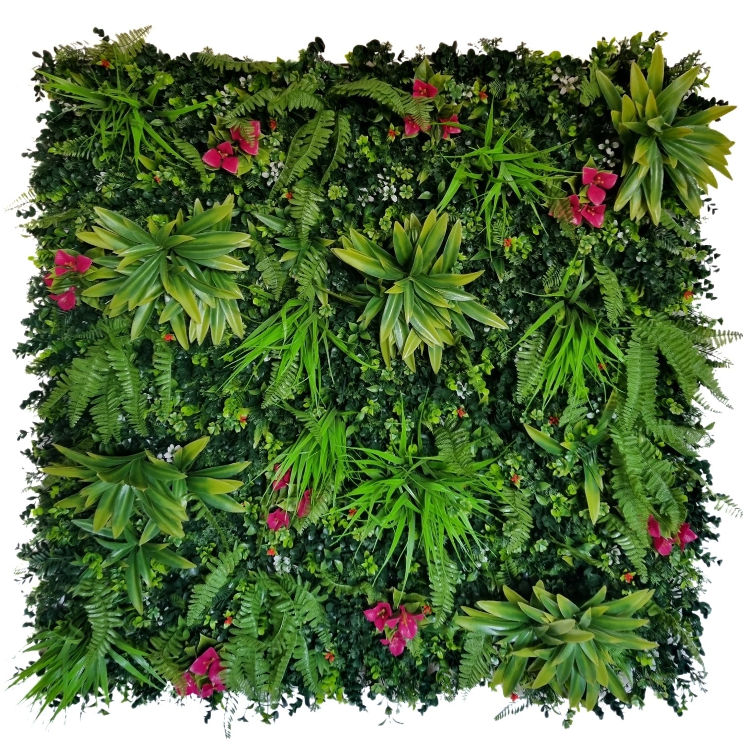 Artificial Green Foliage UV-protected for Outdoor Decor (Set of 4)