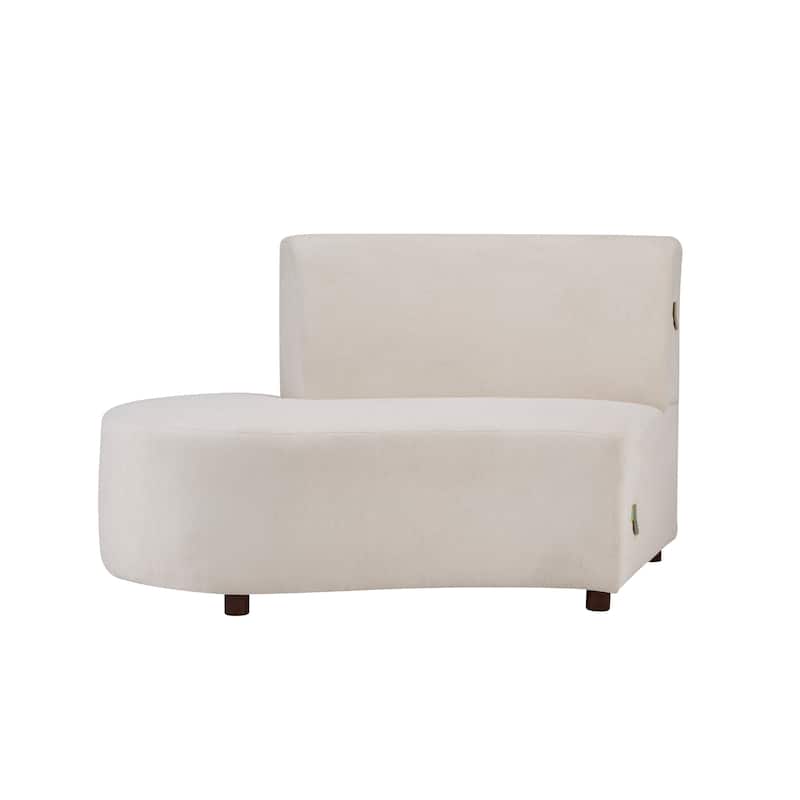 Christopher Knight Home - Luna Modern Upholstered Curved Sofa with Modular Design