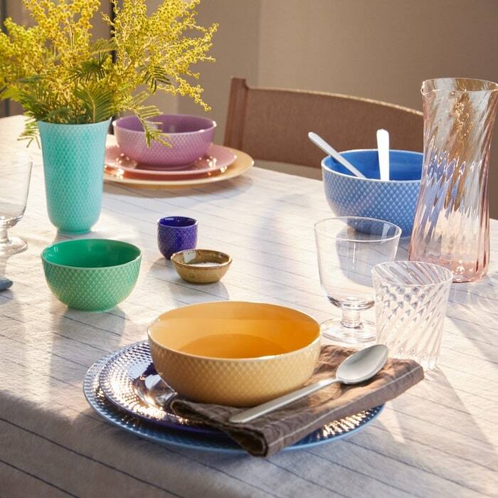 Lyngby Porcelæn Rhombe Color Bowl, Ø: 6.1"
