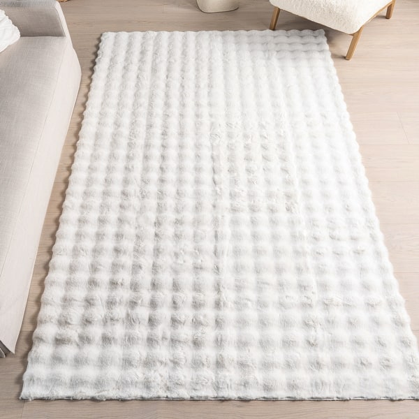 slide 2 of 120, Nuloom Jeni Solid Plush Machine Washable Area Rug 5' x 8' - Off White - Rectangle