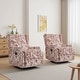 preview thumbnail 49 of 139, 29'' W Pattern Swivel Manual Push Back Recliner Chair Set of 2