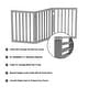 preview thumbnail 17 of 16, 3-Panel Indoor Foldable Dog Gate - 55x24-Inch MDF Freestanding Pet Fence