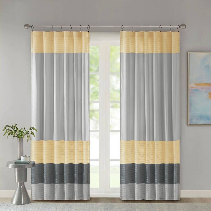 Polyoni Pintuck Curtain Panel