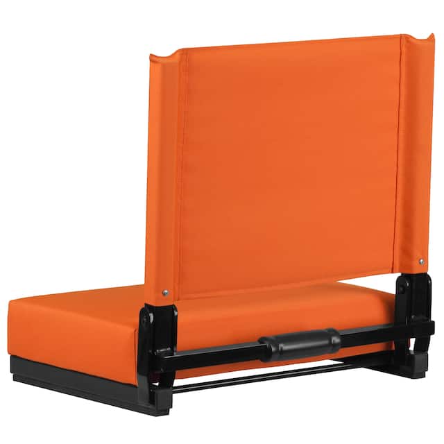 2 Pack 500 lb. Rated Lightweight Stadium Chair-Handle-Padded Seat