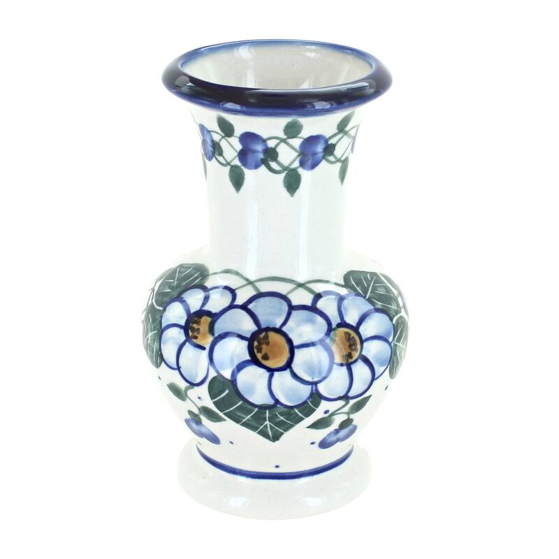 Blue Rose Polish Pottery 30-9 WR Unikat Medium Vase