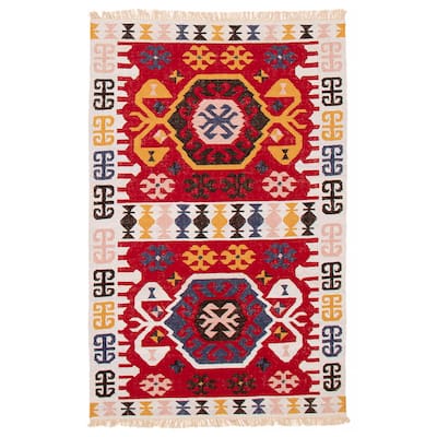 Ankara FW Red Kilim 5'0" x 7'11" - 5'0 x 7'11
