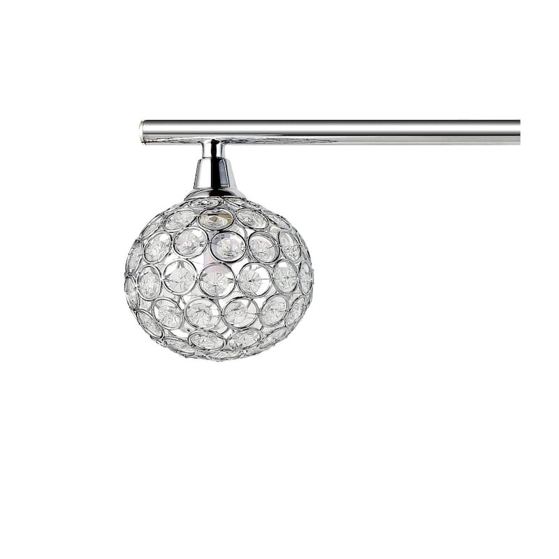 Beverly Iron/Glass Contemporary Glam LED Vanity Light, by JONATHAN Y