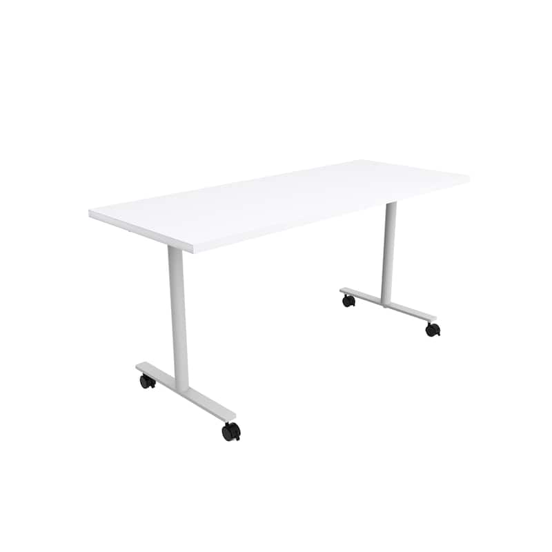 JURNI Multipurpose Table, High-End Mobile Desk 60" W x 24" D x 29" H - Designer White