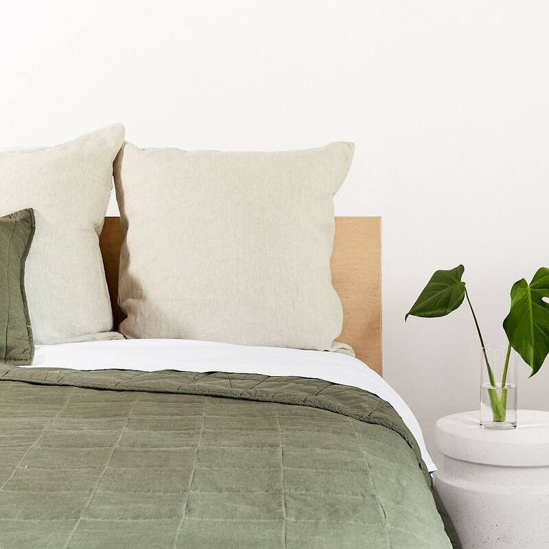 100% French Linen Throw Pillow Sham by BOKSER HOME