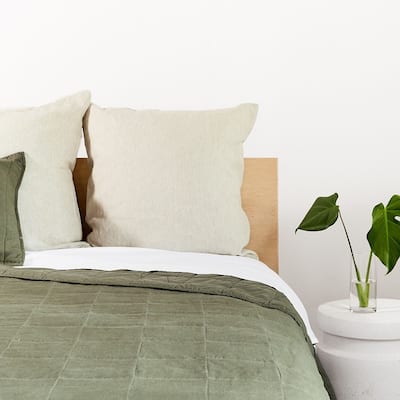 100% French Linen Throw Pillow Sham by BOKSER HOME