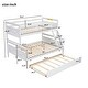 preview thumbnail 9 of 29, Twin over Full Bunk Bed with Ladder, Twin Size Trundle, Safety Guardrail