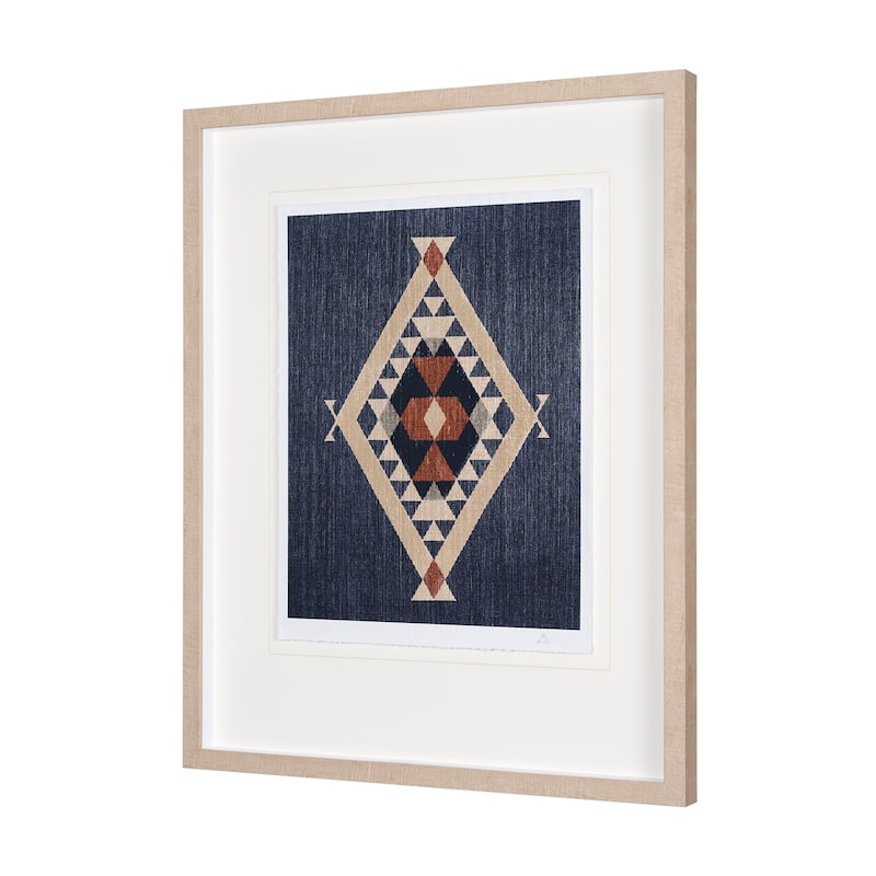 Blue Tapestry II Framed Art Print