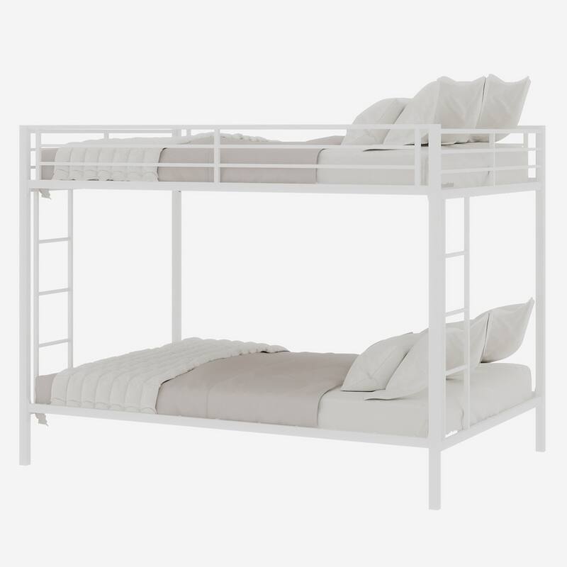 Multi-Functional Metal Bunk Bed, No Box Spring Needed, Bunk Bed Frame for Aldults Dorm Bedroom Guest Room